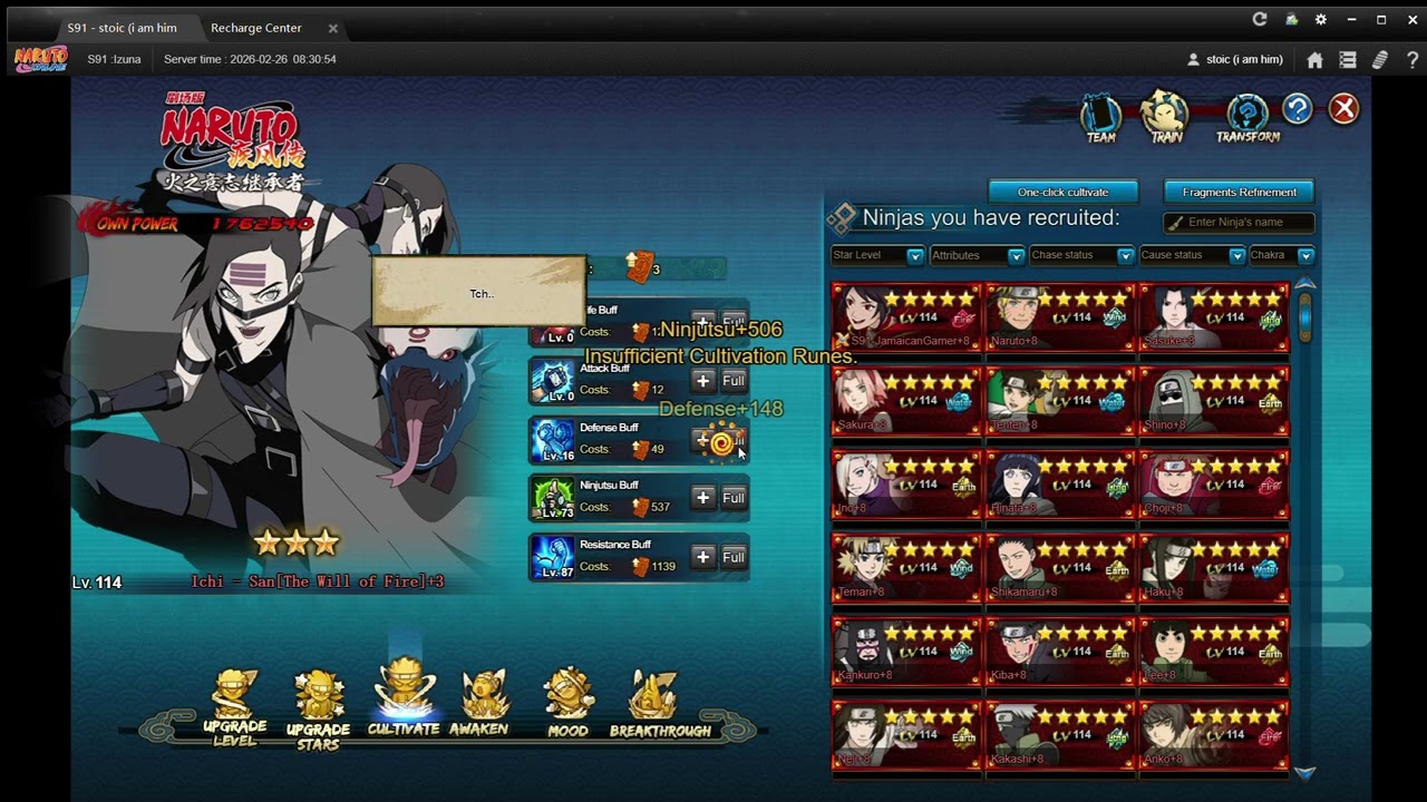 Got The New Years Bliss Outfit And The Legendary Long Chin Naruto Online EN