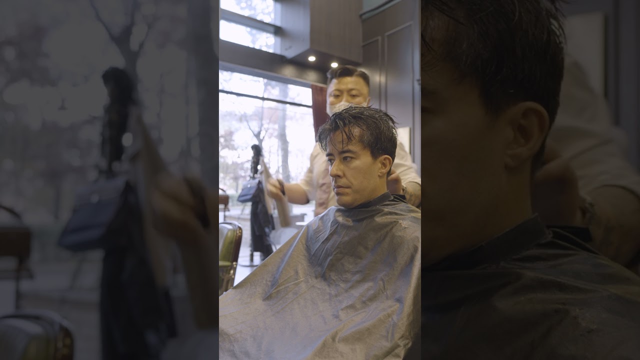 Satisfying ASMR Water Spray Sounds at Korean Barbershop #asmr