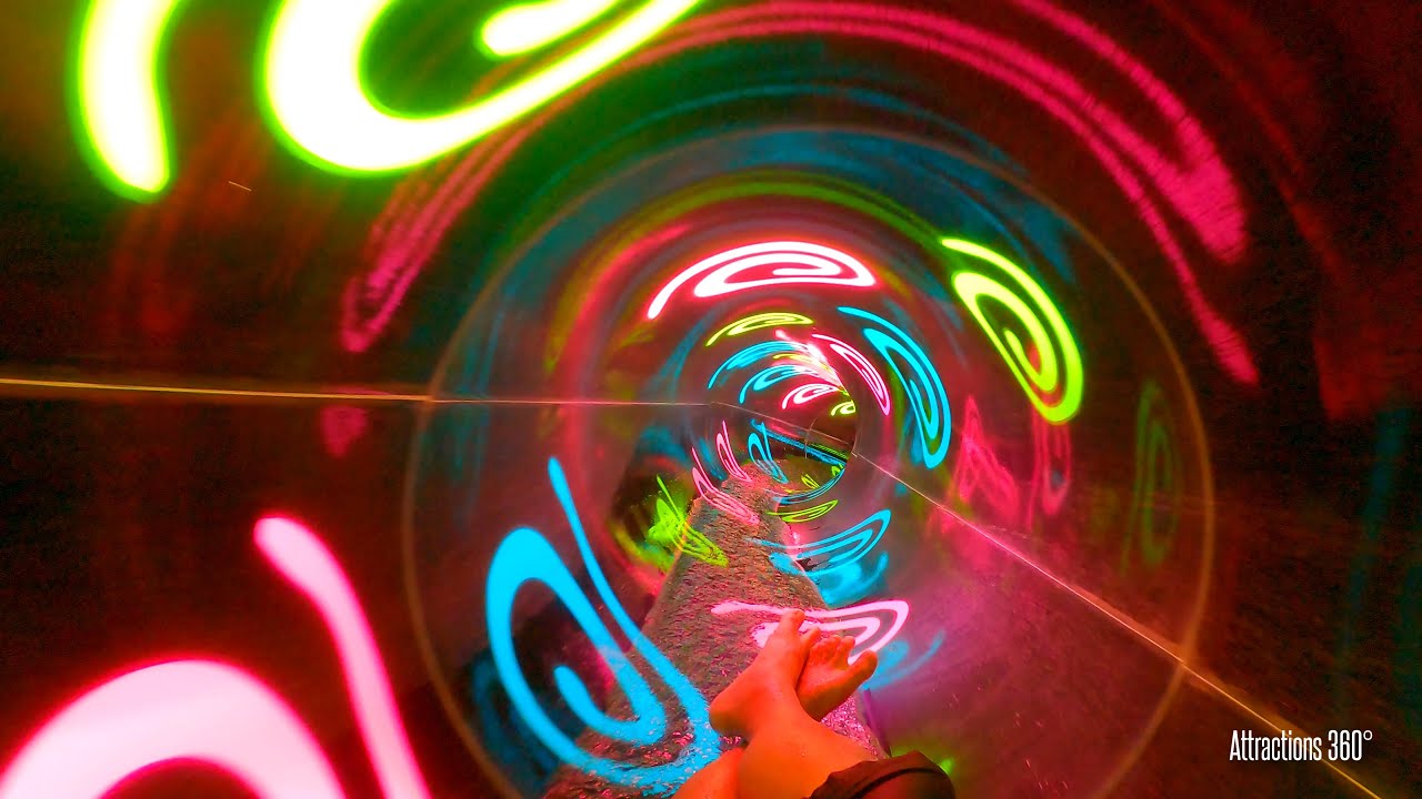 Colorful Enclosed Water Slides | Aquatica Water Park | Multiple Water Slides POV 2021