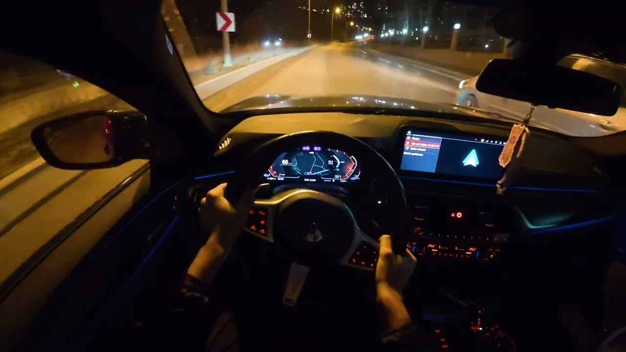 BMW 5 Series 520i Night Pov Drive Test