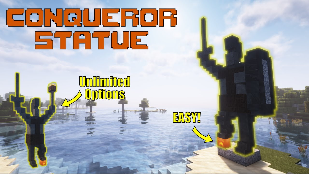 Easy Versatile Minecraft Statue: The Conqueror Statue