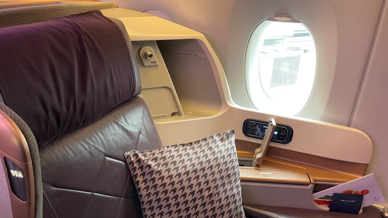 Singapore Airlines A350 long haul business class from Singapore to Istanbul