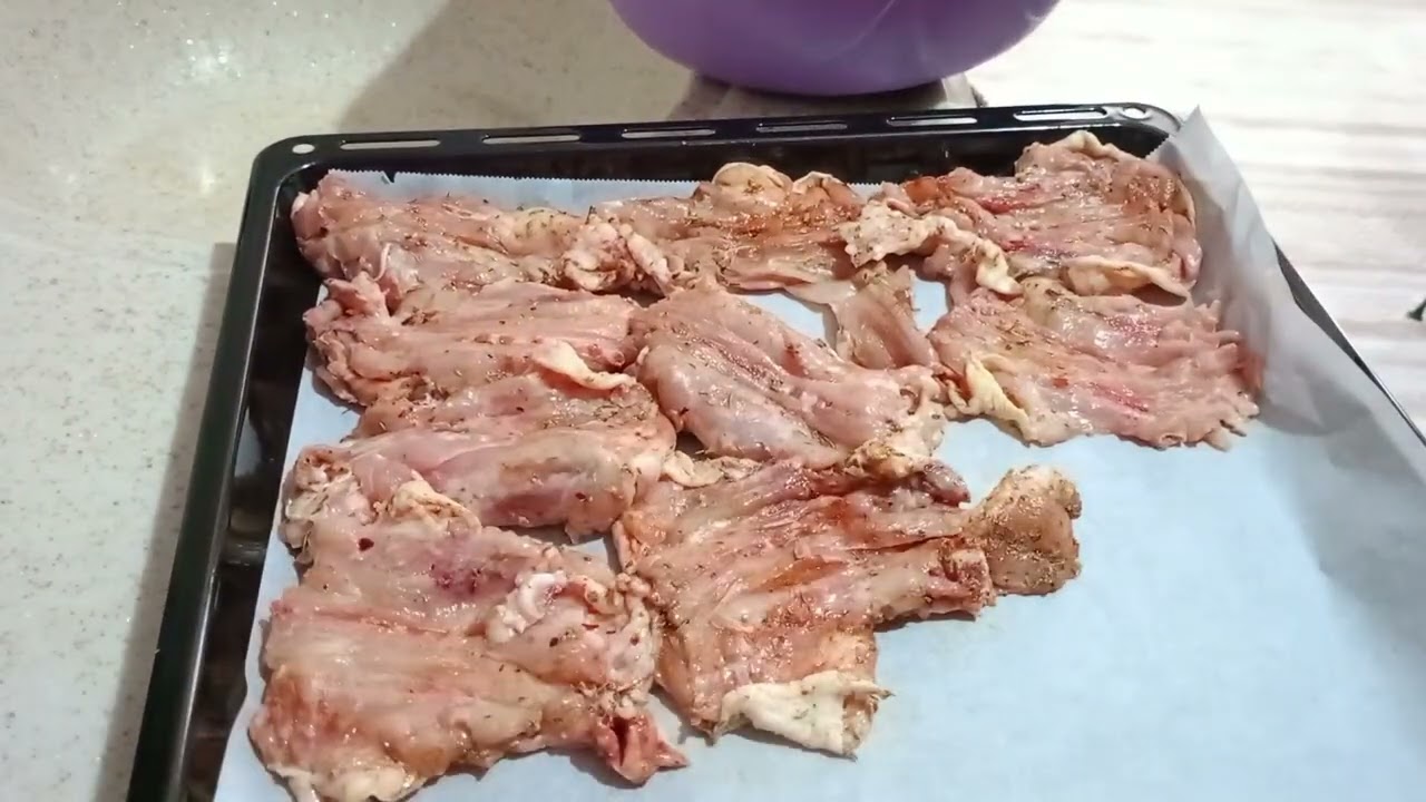 Evde fırında çıtır çıtır tavuk kelebek yapma 