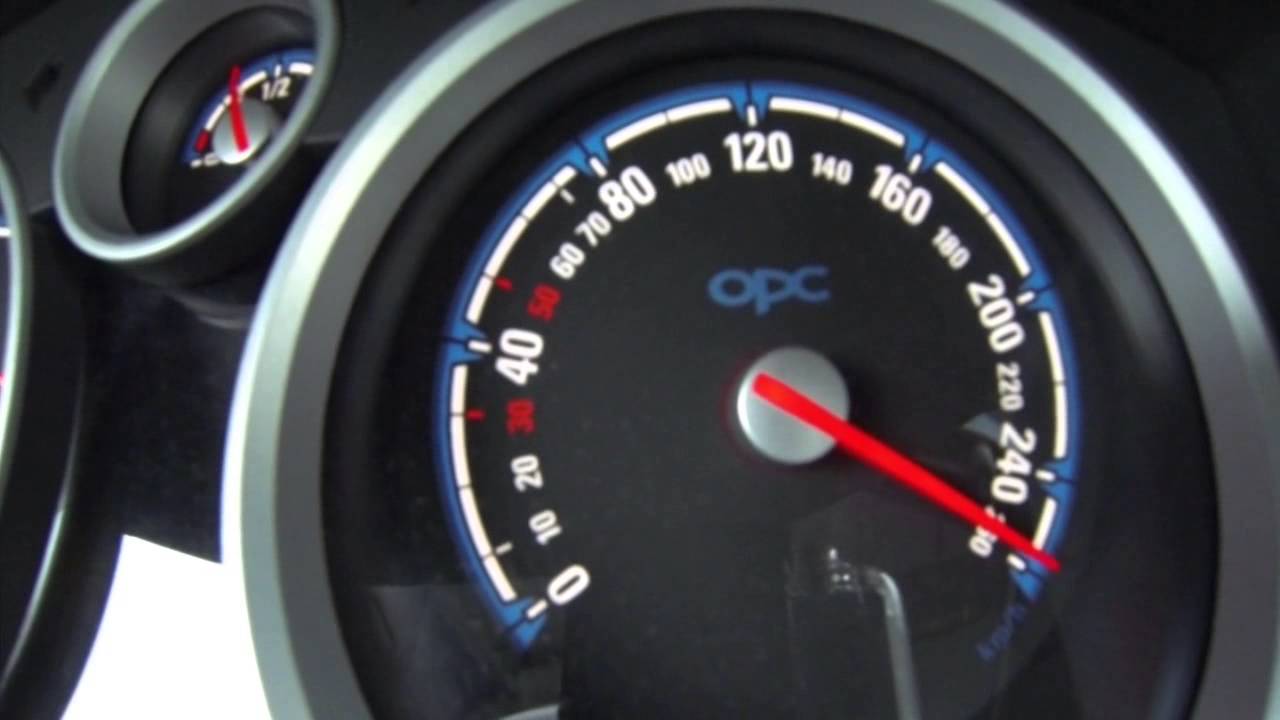 Tachovideo Zafira-B OPC 0-265km/h