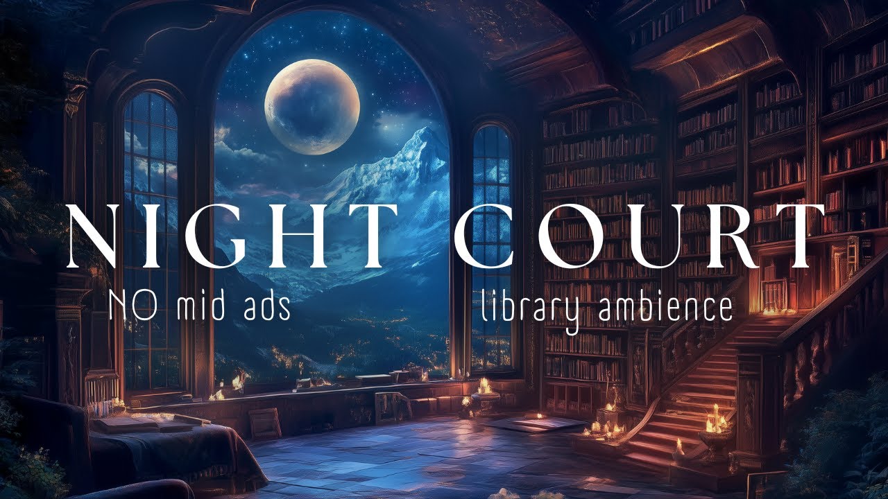 (NO MID ADS) Night Court Library Reading Ambience