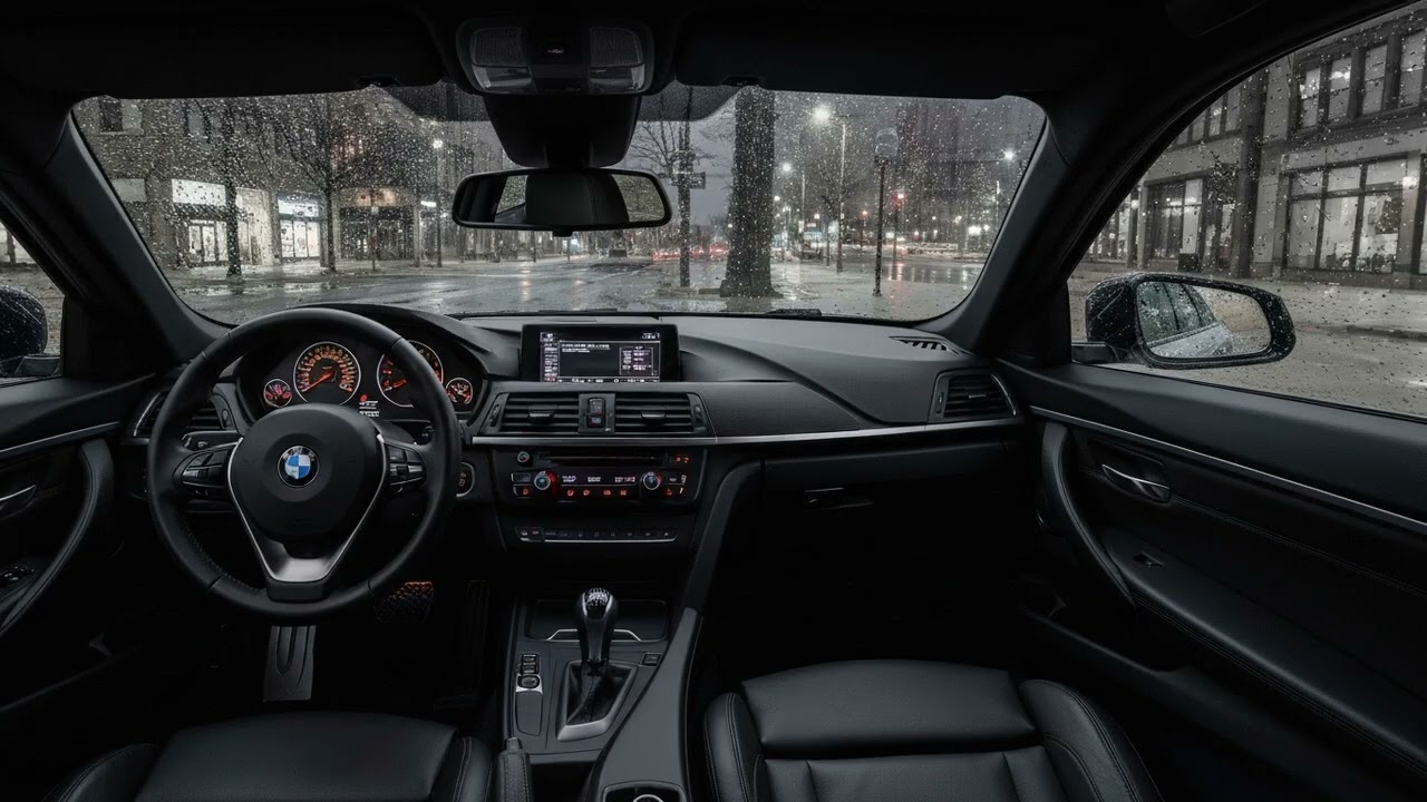 BMW M4 Night Rain Sounds for Sleep and Relaxation