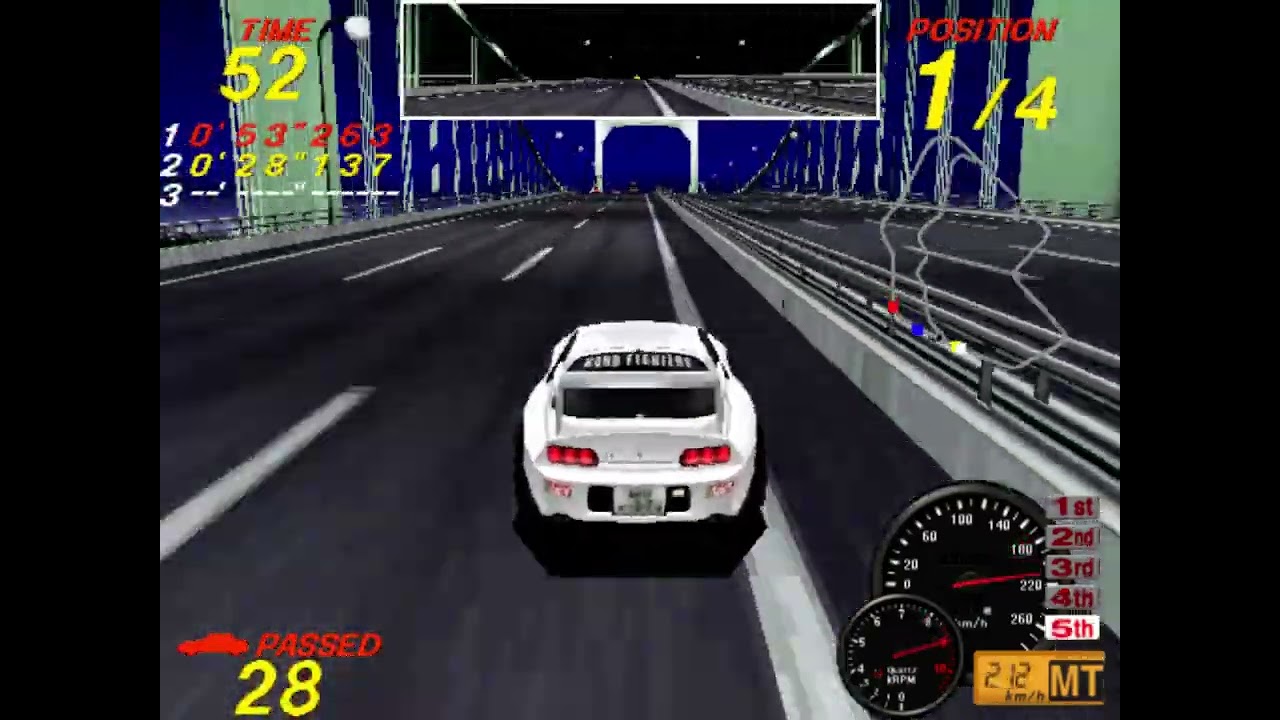 MAME 0.234 - Midnight Run Road Fighter 2 (ミッドナイトランロードファイター2) Intermediate (中級) 2