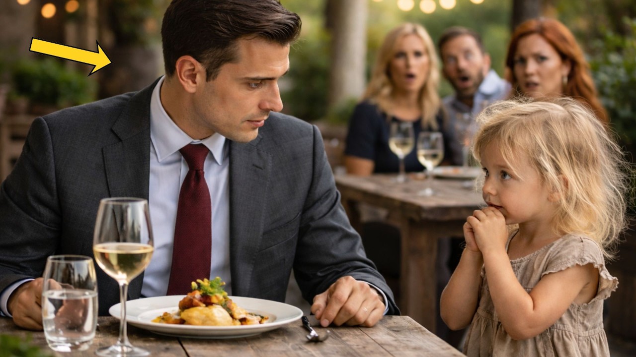 “Papá, ¿Puedo Comer Contigo?” — La Pregunta que Derrumbó el Orgullo de un Millonario