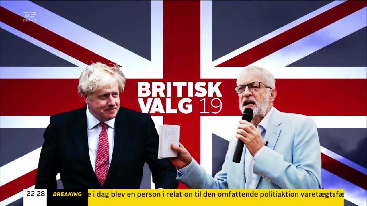 TV 2 UK Election 2019 on air design