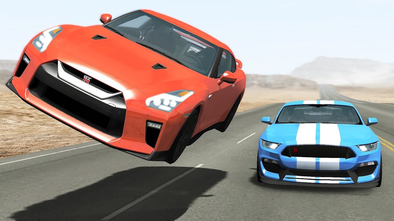 Insane Street Racing Crashes #9 - BeamNG drive