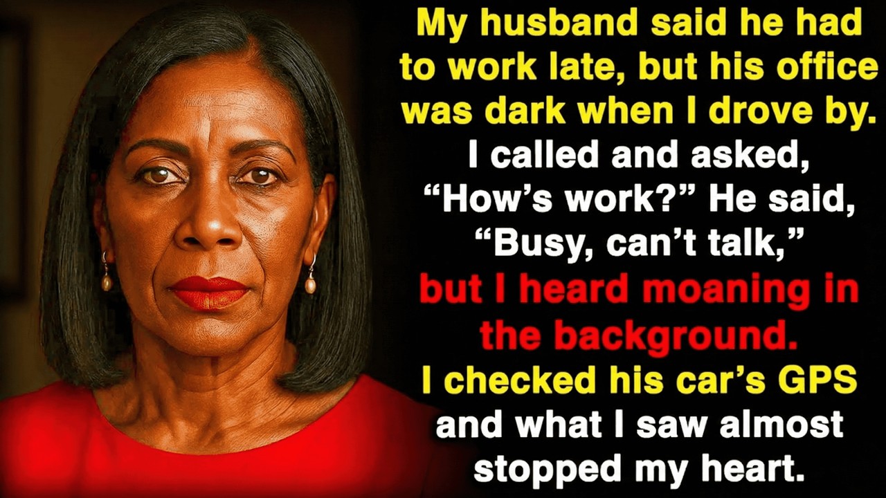 My husband told me that he had work late, but when I tracked his GPS, I almost passed out that he..