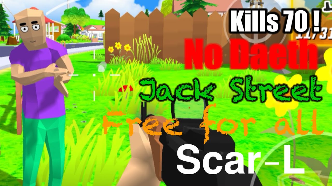 العاب عادية () Dude Theft wars Kills 70 No daeth / Jack Street : Free for all : Scar-L