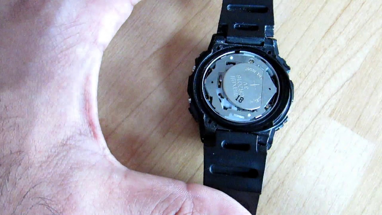 Как заменить батарейку в часах G-Shock Casio 5600