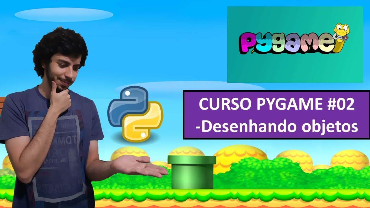 Como fazer jogos em Python! Curso Pygame #02 - Desenhando objetos