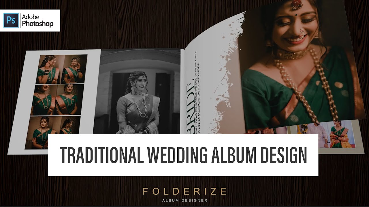 traditional wedding album design  l  #weddingalbum #folderizealbum #albumdesign