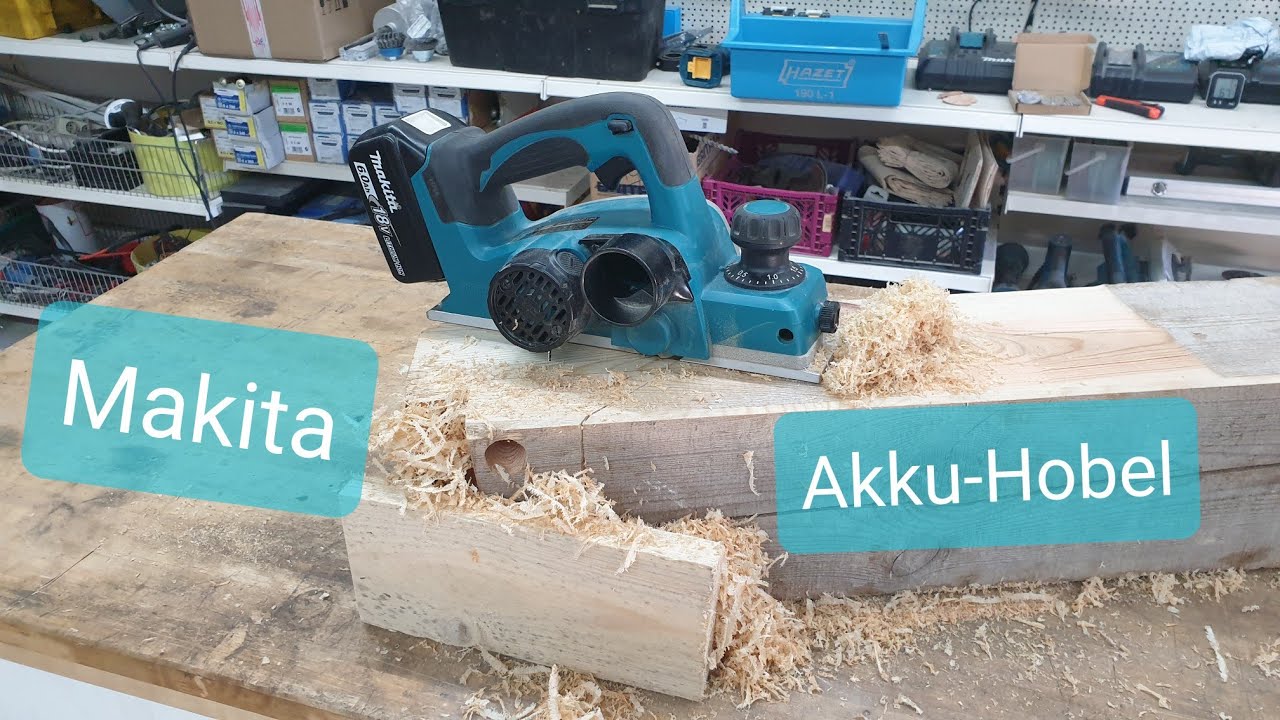 Makita 18V Akku-Hobel DKP180Z Produktvorstellung Produkttest (Vergl. DKP181ZU) | 4K UHD