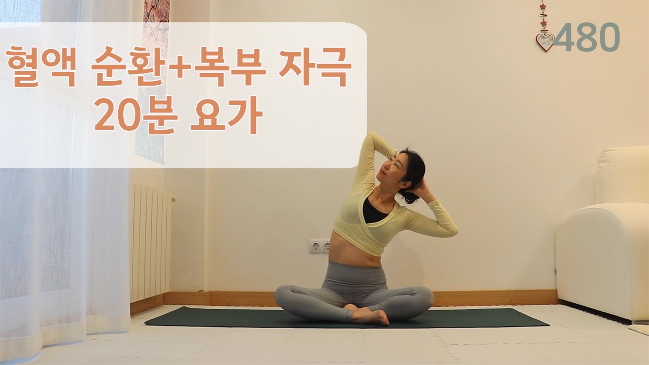 혈액 순환과 복부 자극 20분 요가 / 요가은480
