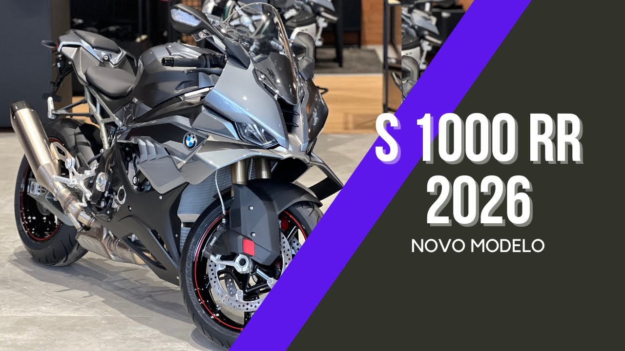 Nova BMW S 1000 RR 2026 Cinza Bluestone em detalhes!
