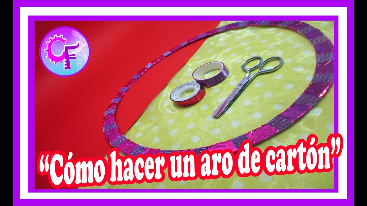 Aros de cartón con material reciclado/Como hacer un aro de cartón reciclado/divertidos juegos.