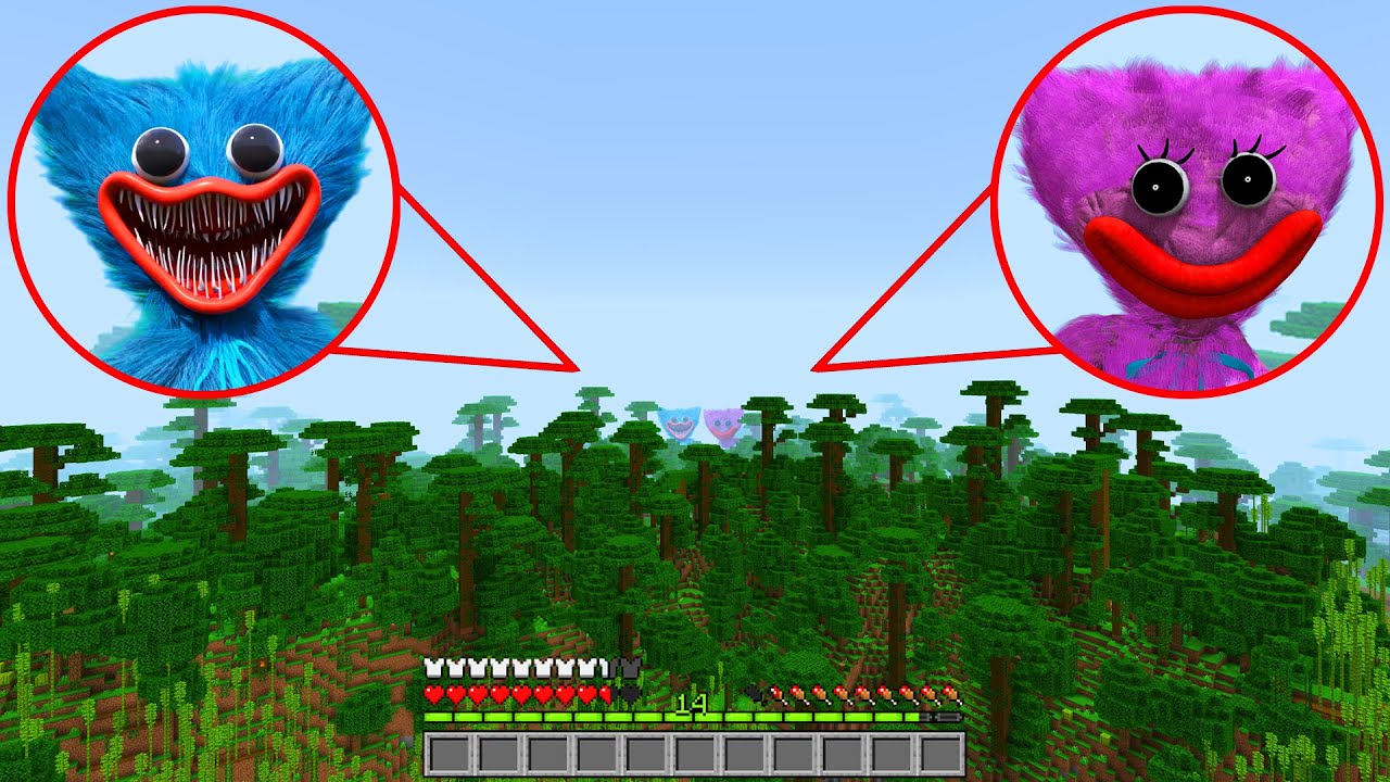 Huggy Wuggy vs Kissy Missy in Minecraft (Poppy Playtime)
