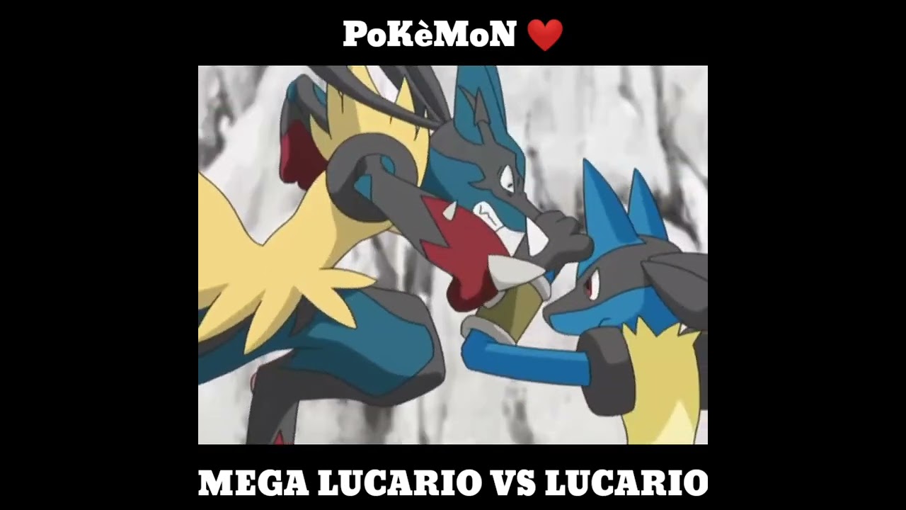 MEGA LUCARIO VS LUCARIO PoK&egrave;MoN Badass Moment 🔥