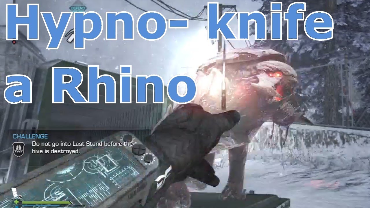 Hypno- knife a Rhino (Make a Rhino friendly) - COD Ghosts Extinction