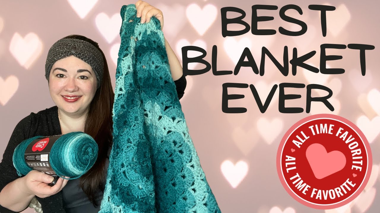 Unlock the Secret to Crocheting a Masterpiece: Teal Ombre Shells Blanket!