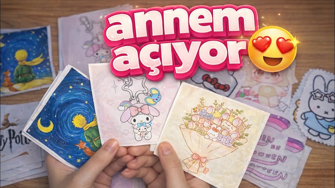 🌈Kağıttan Koleksiyonumu Annem Açıyor😍 Eğlenceli Video / Kağıttan Etkinlikler/ PAPER DIY BOOK🌸