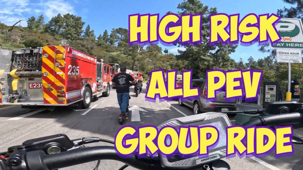 Electric scooters 🛴 & bikes 🚲 HIGH SPEED HIGH RISK GROUP RIDE with the worlds best PEVS!
