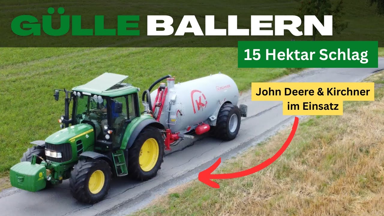 Gülle Ballern!💪💨 John Deere & Kirchner im Einsatz