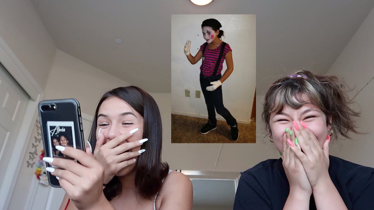 reacting to our childhood pictures ...