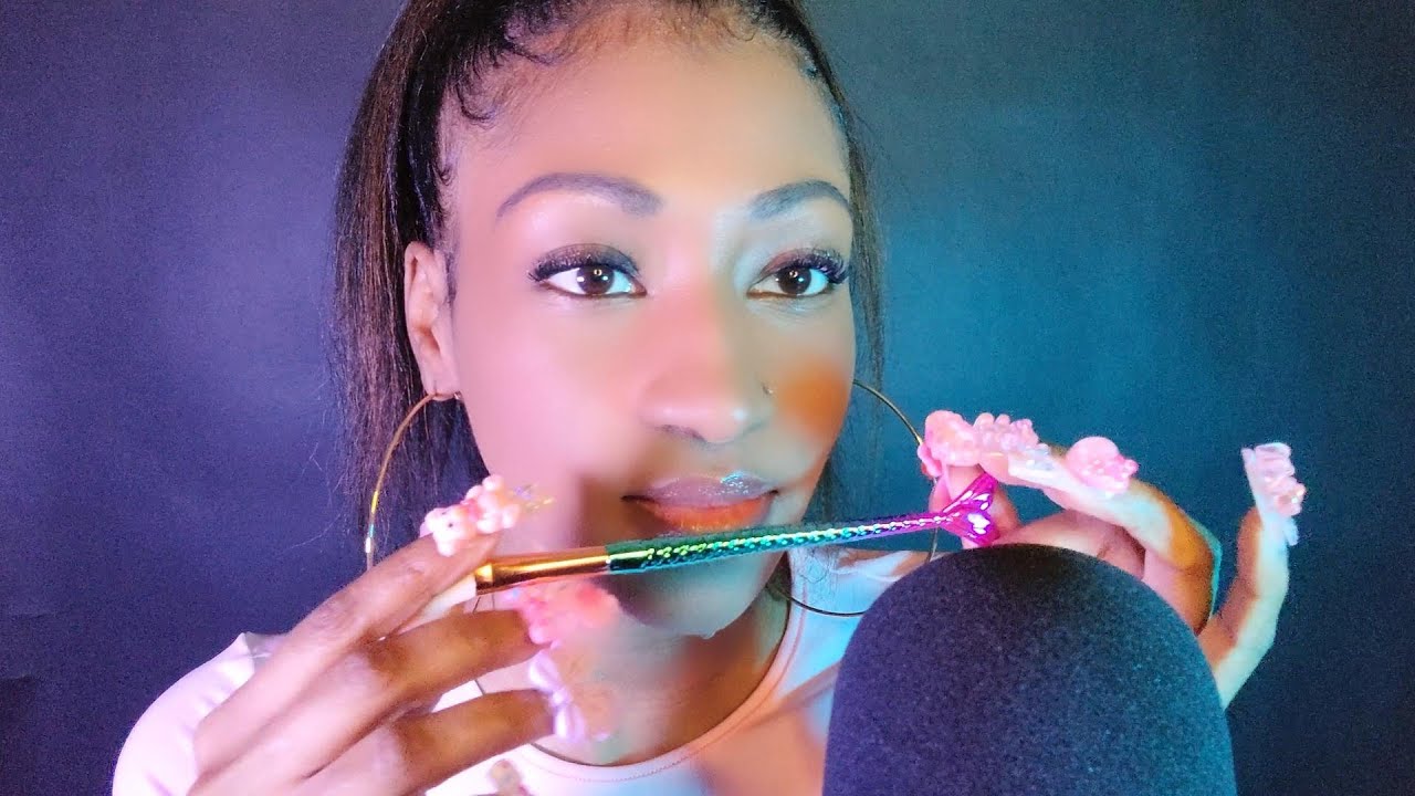ASMR Tingly Mermaid Brush Mouth Sounds