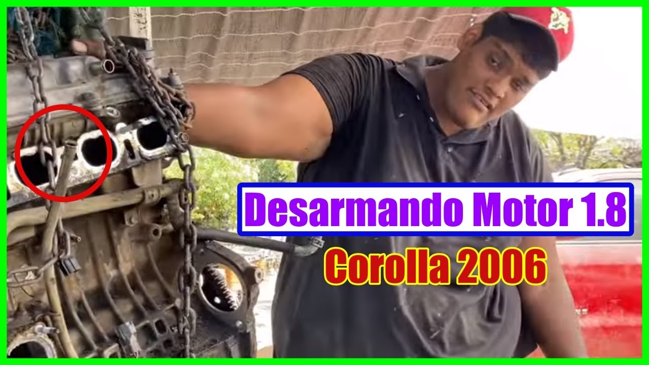 Motor 1.8 Toyota Corolla 2006 | Desarme para diagnostico | Filtro de Carter Tapado