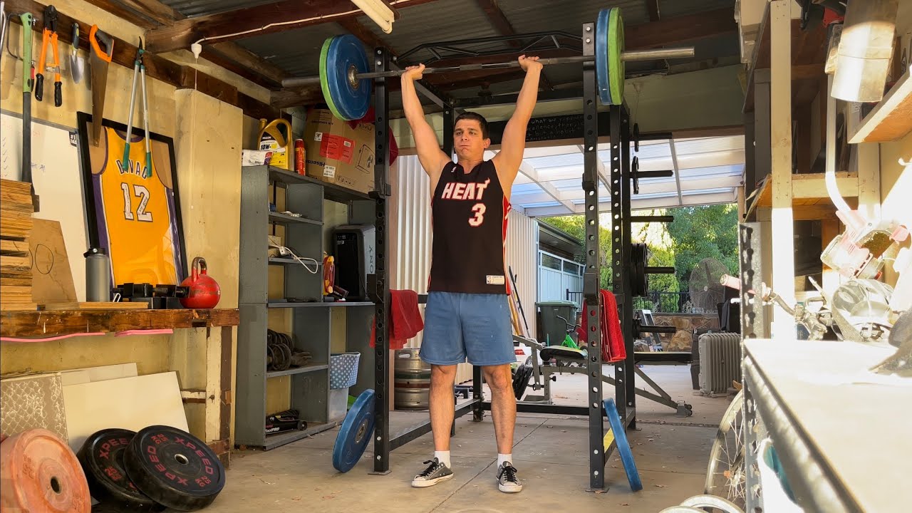 Squat everyday Day 878: Overhead press everyday