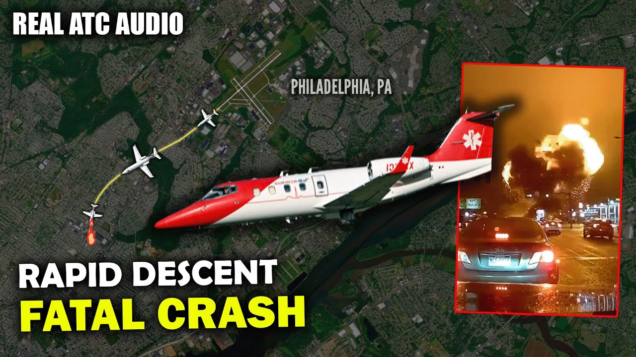 Rapid Descent Ends in Tragedy: Learjet 55 Crashes Near Philadelphia Airport