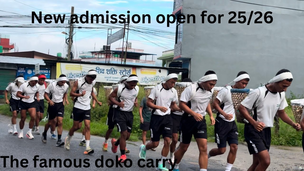The famous Doko carry training for intake 25/26 boys
