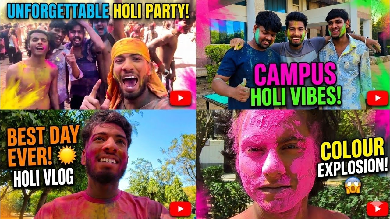 Happy Holi 🫟 Holi in Vgu 😍