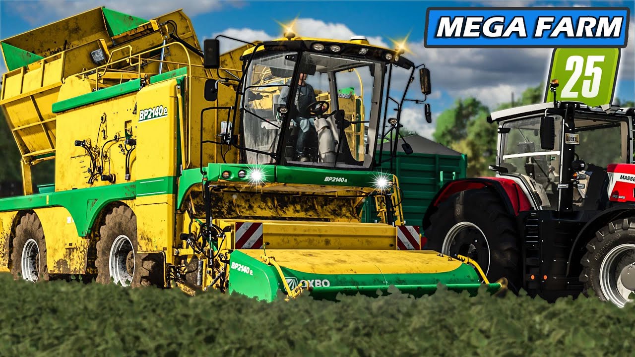 LS25 US: Noch mehr SCHULDEN & die ersten BUSCHBOHNEN | Mega Farm #5 | Farming Simulator 25