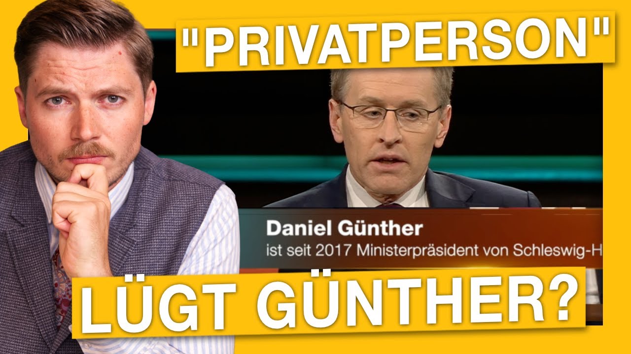 Günther war PRIVAT bei Lanz – nicht als Ministerpräsident! Das ist wichtig