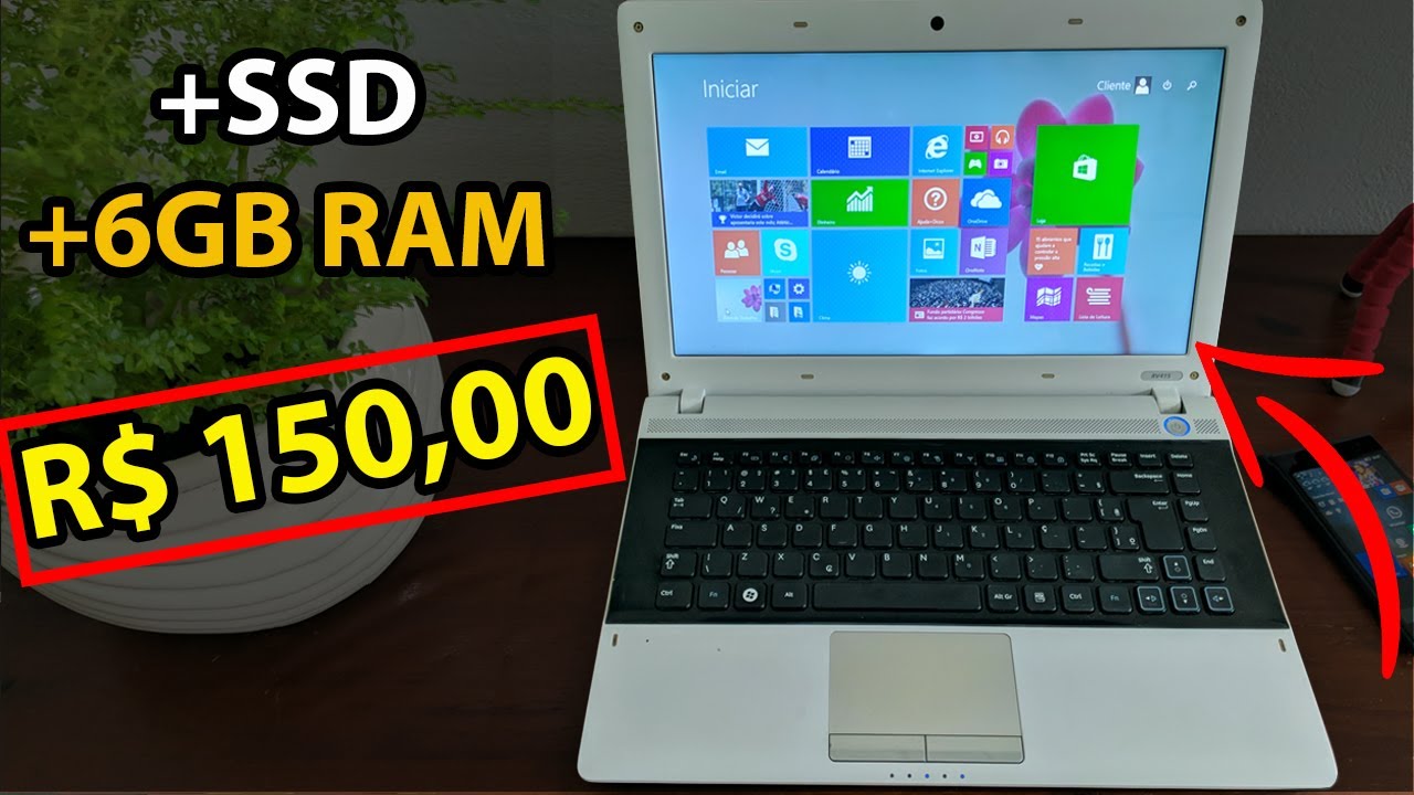 COMPREI UM NOTEBOOK BARATO (MUITO BARATO !!) R$ 150,00 E REFORMEI COMPLETAMENTE