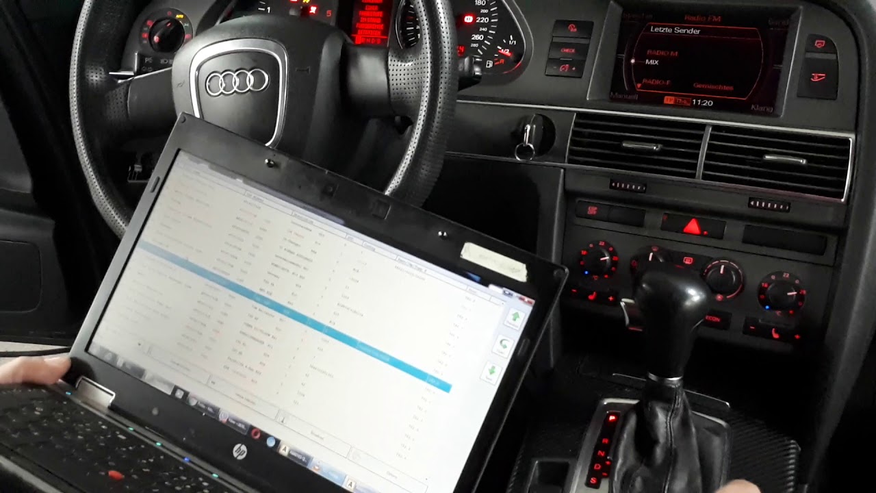 Audi A6  adaptation component protection sound system