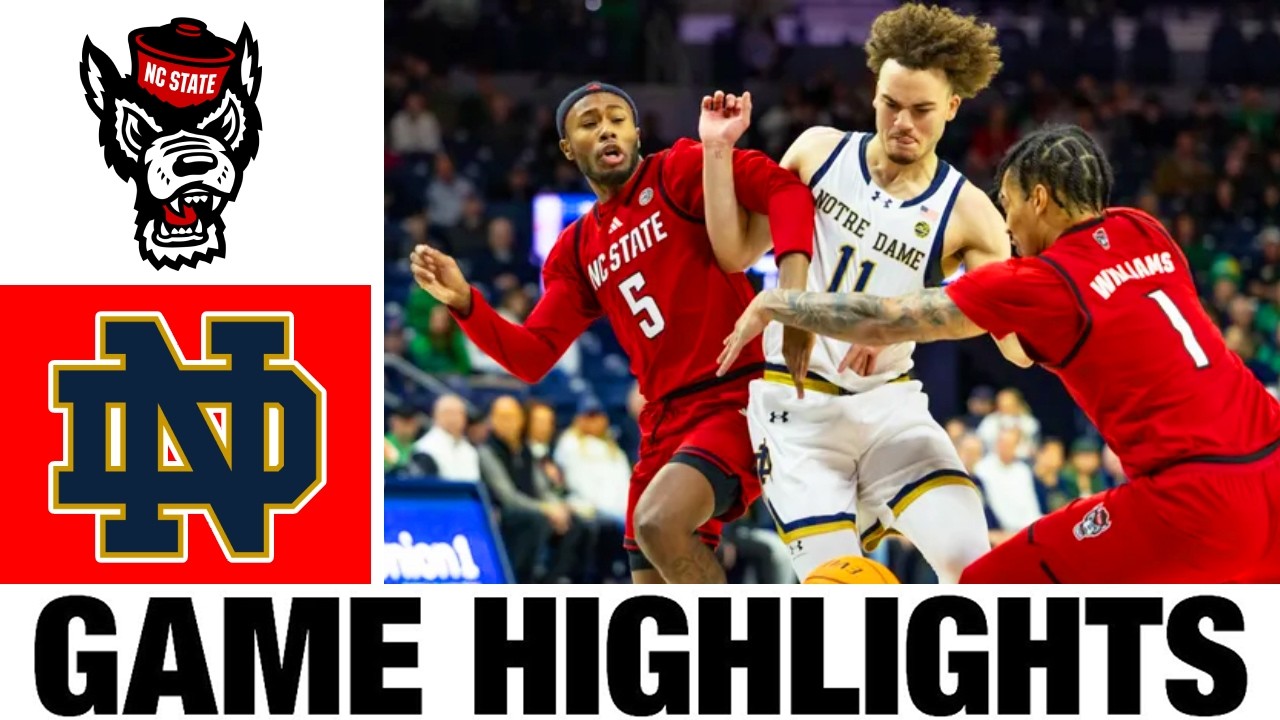 Notre Dame vs NC State Highlights | Men's Basketball | College Basketball 2026