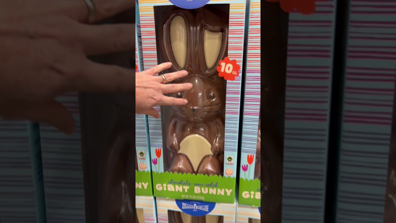 Costco&rsquo;s 10 pound chocolate Easter Bunny