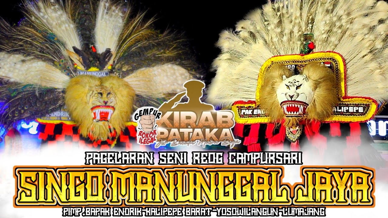 JHOSS LURR!!!PEMBARONG DADAK MERAK REOG SINGO MANUNGGAL JAYA KIRAB PATAKA LIVE ALUN ALUN LUMAJANG