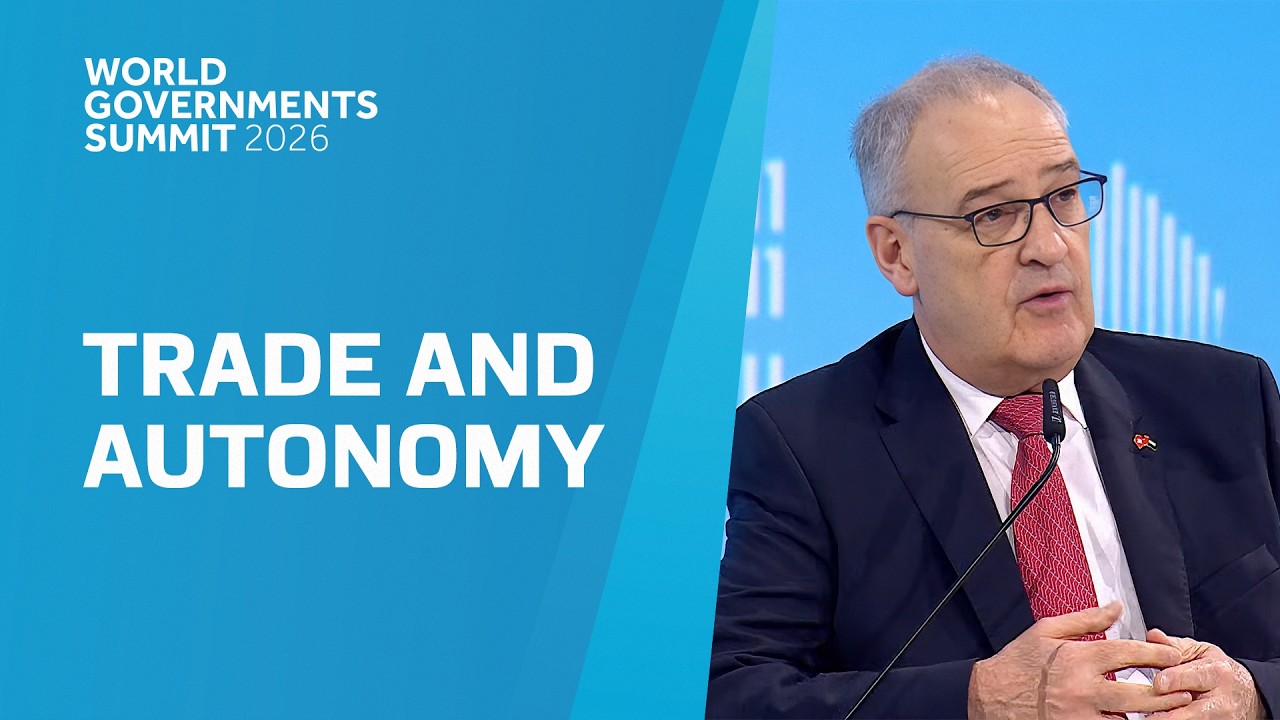 Sommet mondial des gouvernements - Discussion avec le Prés. de la Confédération suisse - Plénière