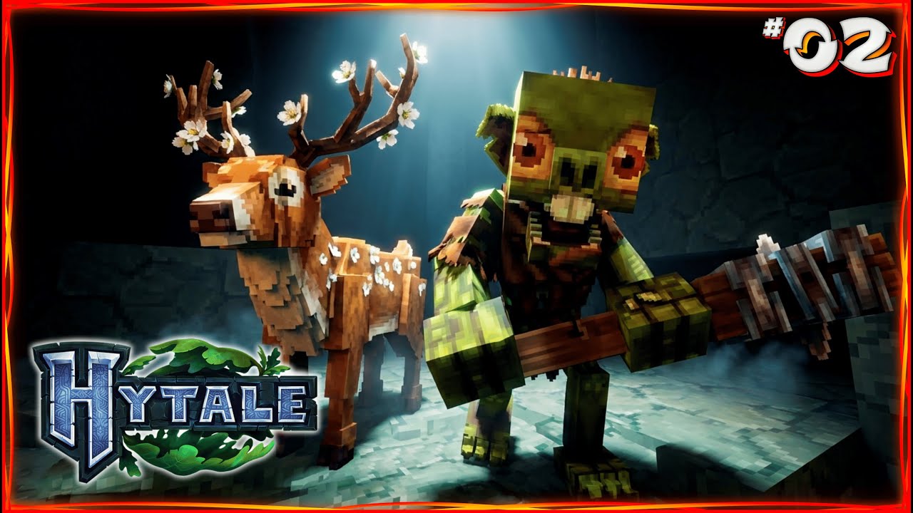PRIMEIRA MINERAÇÃO NO HYTALE E DEI DE CARA COM UM OGRO - HYTALE - #002