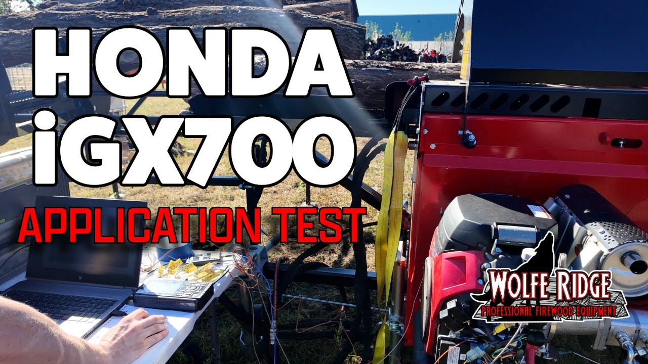 Испытание Honda на дровоколе Japa 365 с двигателем iGX700 V-Twin в Вулф-Ридже