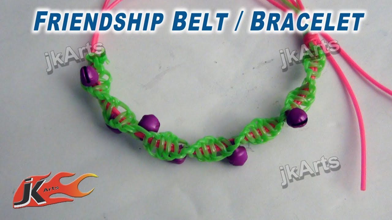 DIY Friendship Belt / Bracelet with beads  | How to make Wrist Belt | JK Arts 269