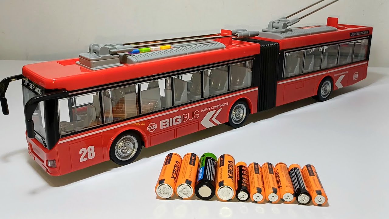 Unboxing & Testing a Toy Bus 🚍 Lights & Sounds | Friction Powered Bus