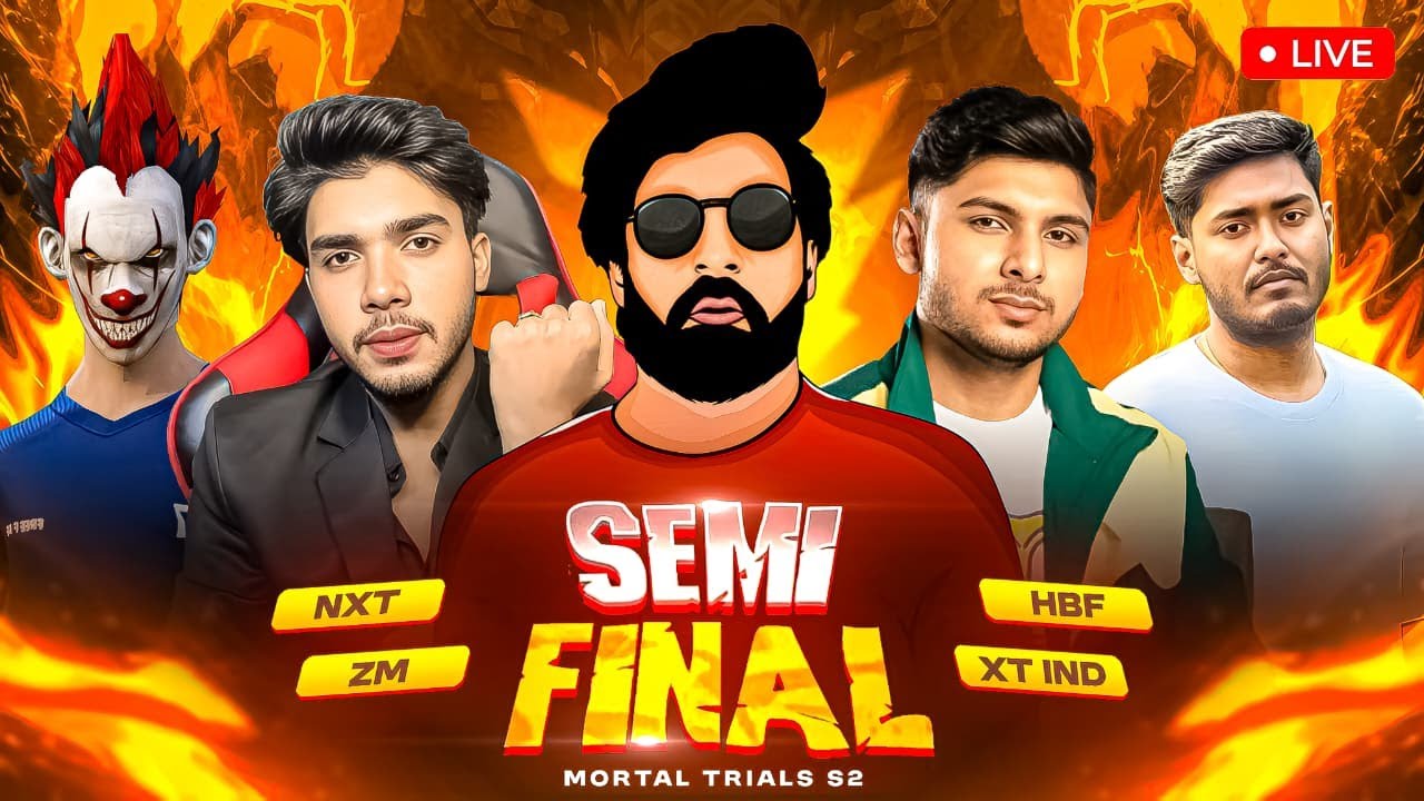 NXT VS HBF VS XT INDIA VS ZM SEMI FINAL B07🔥MORTAL TRIAL S2 SPONSER BY @ANGLOXEL